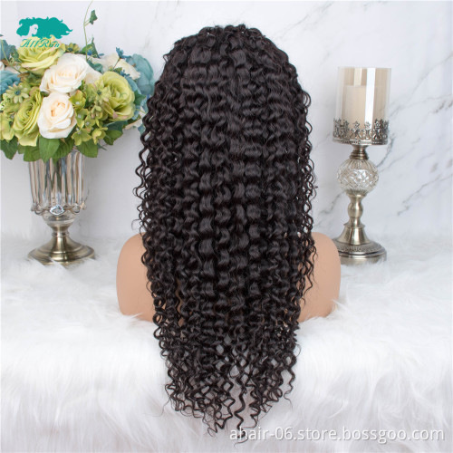Unprocessed human hair 360 lace wigs for black women
